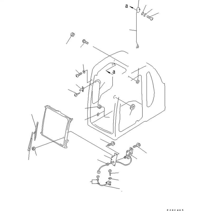 Load image into Gallery viewer, Wiper Motor 20Y-06-11750 For Komatsu Excavator PC100-5 PC120-5 PC130-5 PC150-5 PC200-5 - Electrical Parts > Other Electrical Parts > Wiper Motor from MyMROmarts