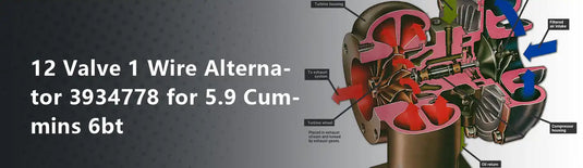 12 Valve 1 Wire Alternator 3934778 for 5.9 Cummins 6bt