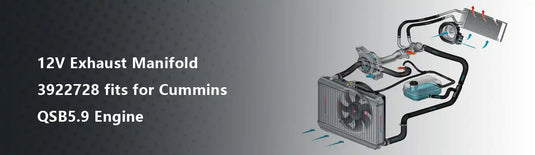 12V Exhaust Manifold 3922728 fits for Cummins QSB5.9 Engine