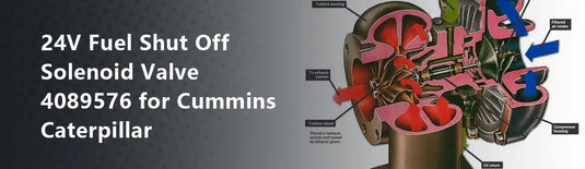 24V Fuel Shut Off Solenoid Valve 4089576 for Cummins Caterpillar