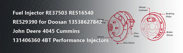 Fuel Injector RE37503 RE516540 RE529390 for Doosan 13538627842 John Deere 4045 Cummins 131406360 4BT Performance Injectors
