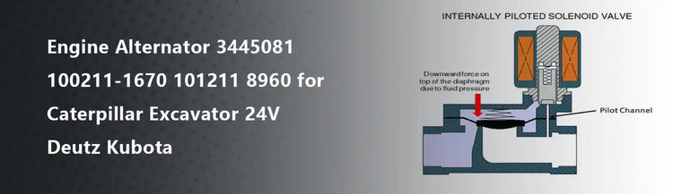 Engine Alternator 3445081 100211-1670 101211 8960 for Caterpillar Excavator 24V Deutz Kubota
