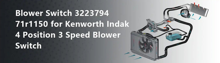 Blower Switch 3223794 71r1150 for Kenworth Indak 4 Position 3 Speed Blower Switch