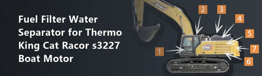 Fuel Filter Water Separator for Thermo King Cat Racor s3227 Boat Motor