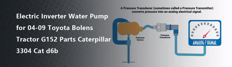 Electric Inverter Water Pump for 04-09 Toyota Bolens Tractor G152 Parts Caterpillar 3304 Cat d6b