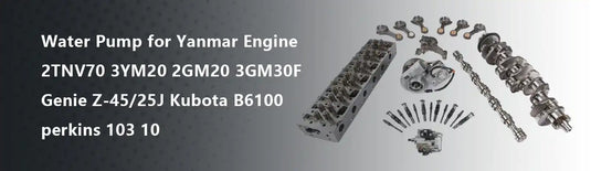 Water Pump for Yanmar Engine 2TNV70 3YM20 2GM20 3GM30F Genie Z-45/25J Kubota B6100 perkins 103 10