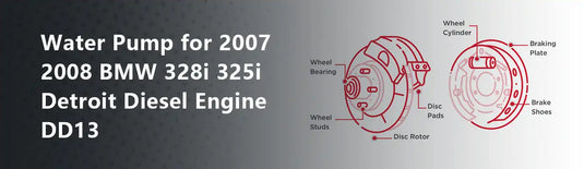 Water Pump for 2007 2008 BMW 328i 325i Detroit Diesel Engine DD13