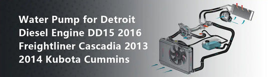 Water Pump for Detroit Diesel Engine DD15 2016 Freightliner Cascadia 2013 2014 Kubota Cummins