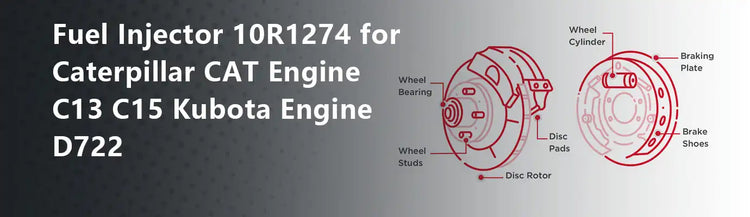 Fuel Injector 10R1274 for Caterpillar CAT Engine C13 C15 Kubota Engine D722