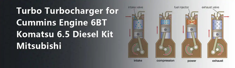 Turbo Turbocharger for Cummins Engine 6BT Komatsu 6.5 Diesel Kit Mitsubishi
