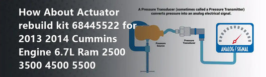 How About Actuator rebuild kit 68445522 for 2013 2014 Cummins Engine 6.7L Ram 2500 3500 4500 5500