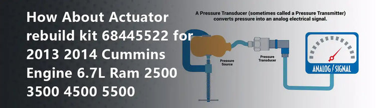 How About Actuator rebuild kit 68445522 for 2013 2014 Cummins Engine 6.7L Ram 2500 3500 4500 5500