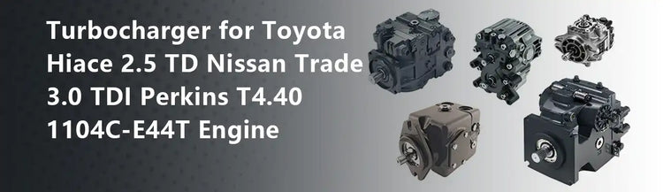 Turbocharger for Toyota Hiace 2.5 TD Nissan Trade 3.0 TDI Perkins T4.40 1104C-E44T Engine