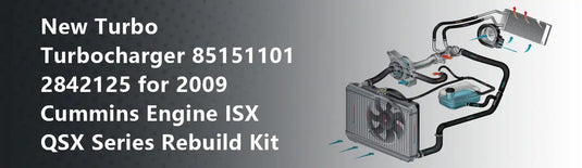 New Turbo Turbocharger 85151101 2842125 for 2009 Cummins Engine ISX QSX Series Rebuild Kit