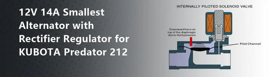 12V 14A Smallest Alternator with Rectifier Regulator for KUBOTA Predator 212