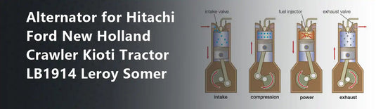 Alternator for Hitachi Ford New Holland Crawler Kioti Tractor LB1914 Leroy Somer