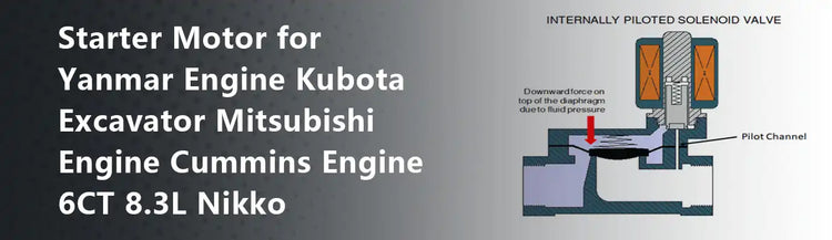 Starter Motor for Yanmar Engine Kubota Excavator Mitsubishi Engine Cummins Engine 6CT 8.3L Nikko