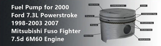 Fuel Pump for 2000 Ford 7.3L Powerstroke 1998-2003 2007 Mitsubishi Fuso Fighter 7.5d 6M60 Engine