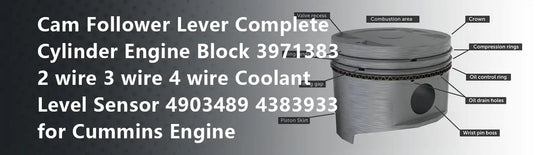 Cam Follower Lever Complete Cylinder Engine Block 3971383 2 wire 3 wire 4 wire Coolant Level Sensor 4903489 4383933 for Cummins Engine