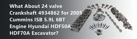 What About 24 valve Crankshaft 4934862 for 2005 Cummins ISB 5.9L 6BT Engine Hyundai HDF50A HDF70A Excavator?