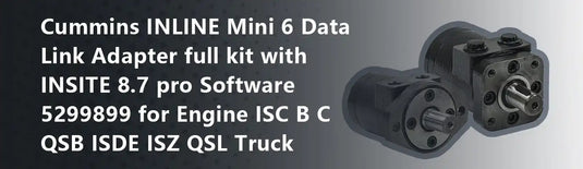 Cummins INLINE Mini 6 Data Link Adapter full kit with INSITE 8.7 pro Software 5299899 for Engine ISC B C QSB ISDE ISZ QSL Truck