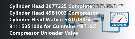Cylinder Head 3977225 Complete Cylinder Head 4981003 Compressor Cylinder Head Wabco 5301080rx 9111535100x for Cummins 4BT ISX Compressor Unloader Valve