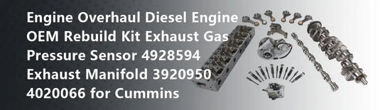 Engine Overhaul Diesel Engine OEM Rebuild Kit Exhaust Gas Pressure Sensor 4928594 Exhaust Manifold 3920950 4020066 for Cummins