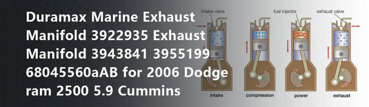 Duramax Marine Exhaust Manifold 3922935 Exhaust Manifold 3943841 3955199 68045560AB for 2006 Dodge ram 2500 5.9 Cummins