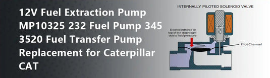 12V Fuel Extraction Pump MP10325 232 Fuel Pump 345 3520 Fuel Transfer Pump Replacement for Caterpillar CAT