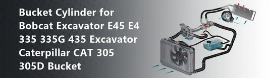Bucket Cylinder for Bobcat Excavator E45 E4 335 335G 435 Excavator Caterpillar CAT 305 305D Bucket