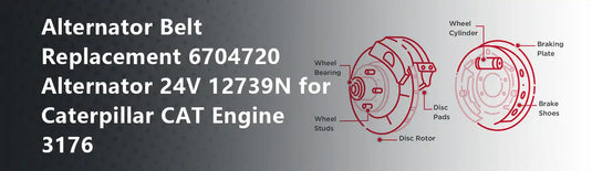 Alternator Belt Replacement 6704720 Alternator 24V 12739N for Caterpillar CAT Engine 3176