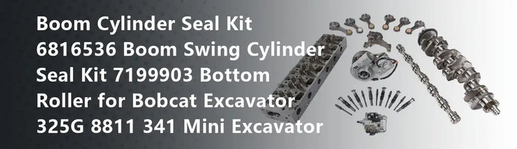 Boom Cylinder Seal Kit 6816536 Boom Swing Cylinder Seal Kit 7199903 Bottom Roller for Bobcat Excavator 325G 8811 341 Mini Excavator