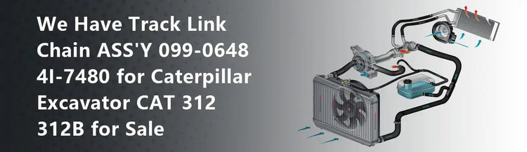 We Have Track Link Chain ASS'Y 099-0648 4I-7480 for Caterpillar Excavator CAT 312 312B for Sale