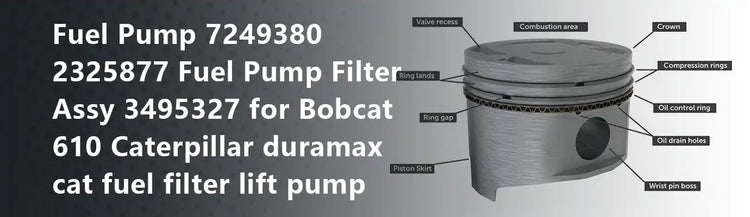 Fuel Pump 7249380 2325877 Fuel Pump Filter Assy 3495327 for Bobcat 610 Caterpillar duramax cat fuel filter lift pump