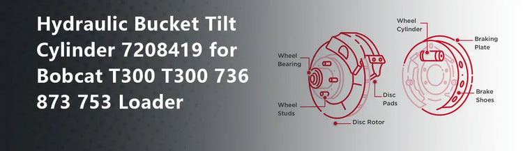 Hydraulic Bucket Tilt Cylinder 7208419 for Bobcat T300 T300 736 873 753 Loader
