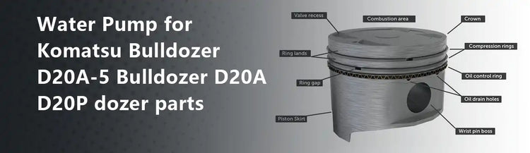 Water Pump for Komatsu Bulldozer D20A-5 Bulldozer D20A D20P dozer parts