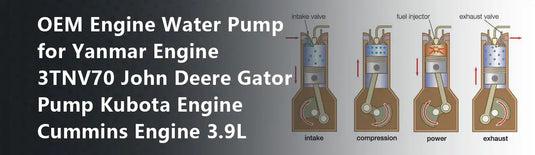 OEM Engine Water Pump for Yanmar Engine 3TNV70 John Deere Gator Pump Kubota Engine Cummins Engine 3.9L