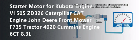 Starter Motor for Kubota Engine V1505 ZD326 Caterpillar CAT Engine John Deere Front Mower F735 Tractor 4020 Cummins Engine 6CT 8.3L