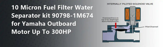 10 Micron Fuel Filter Water Separator kit 90798-1M674 for Yamaha Outboard Motor Up To 300HP