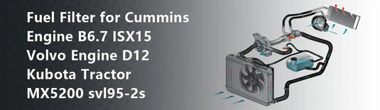 Fuel Filter for Cummins Engine B6.7 ISX15 Volvo Engine D12 Kubota Tractor MX5200 svl95-2s