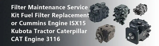Filter Maintenance Service Kit Fuel Filter Replacement or Cummins Engine ISX15 Kubota Tractor Caterpillar CAT Engine 3116