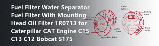 Fuel Filter Water Separator Fuel Filter With Mounting Head Oil Filter 1R0713 for Caterpillar CAT Engine C15 C13 C12 Bobcat S175