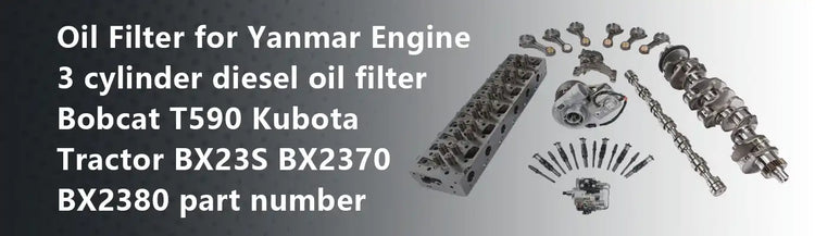 Sp149173 Oil Filter for Yanmar Engine 3 cylinder diesel oil filter Bobcat T590 ...