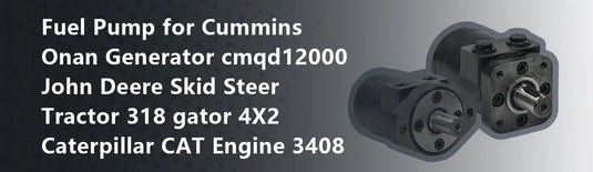 Fuel Pump for Cummins Onan Generator cmqd12000 John Deere Skid Steer Tractor 318 gator 4X2 Caterpillar CAT Engine 3408