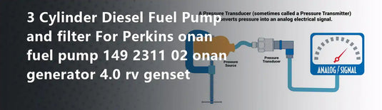 3 Cylinder Diesel Fuel Pump and filter For Perkins onan fuel pump 149 2311 02 onan generator 4.0 rv genset