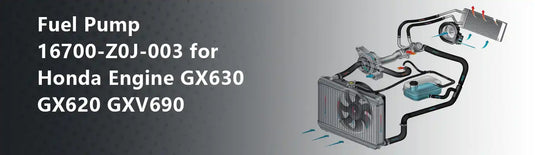 Fuel Pump 16700-Z0J-003 for Honda Engine GX630 GX620 GXV690