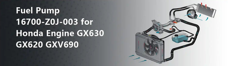 Fuel Pump 16700-Z0J-003 for Honda Engine GX630 GX620 GXV690