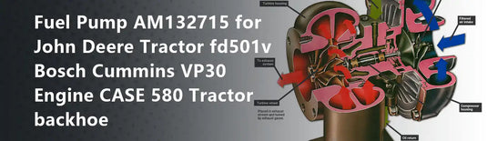 Fuel Pump AM132715 for John Deere Tractor fd501v Bosch Cummins VP30 Engine CASE 580 Tractor backhoe
