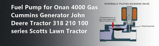 Fuel Pump for Onan 4000 Gas Cummins Generator John Deere Tractor 318 210 100 series Scotts Lawn Tractor