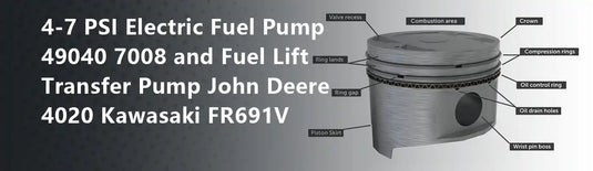 4-7 PSI Electric Fuel Pump 49040 7008 and Fuel Lift Transfer Pump John Deere 4020 Kawasaki FR691V